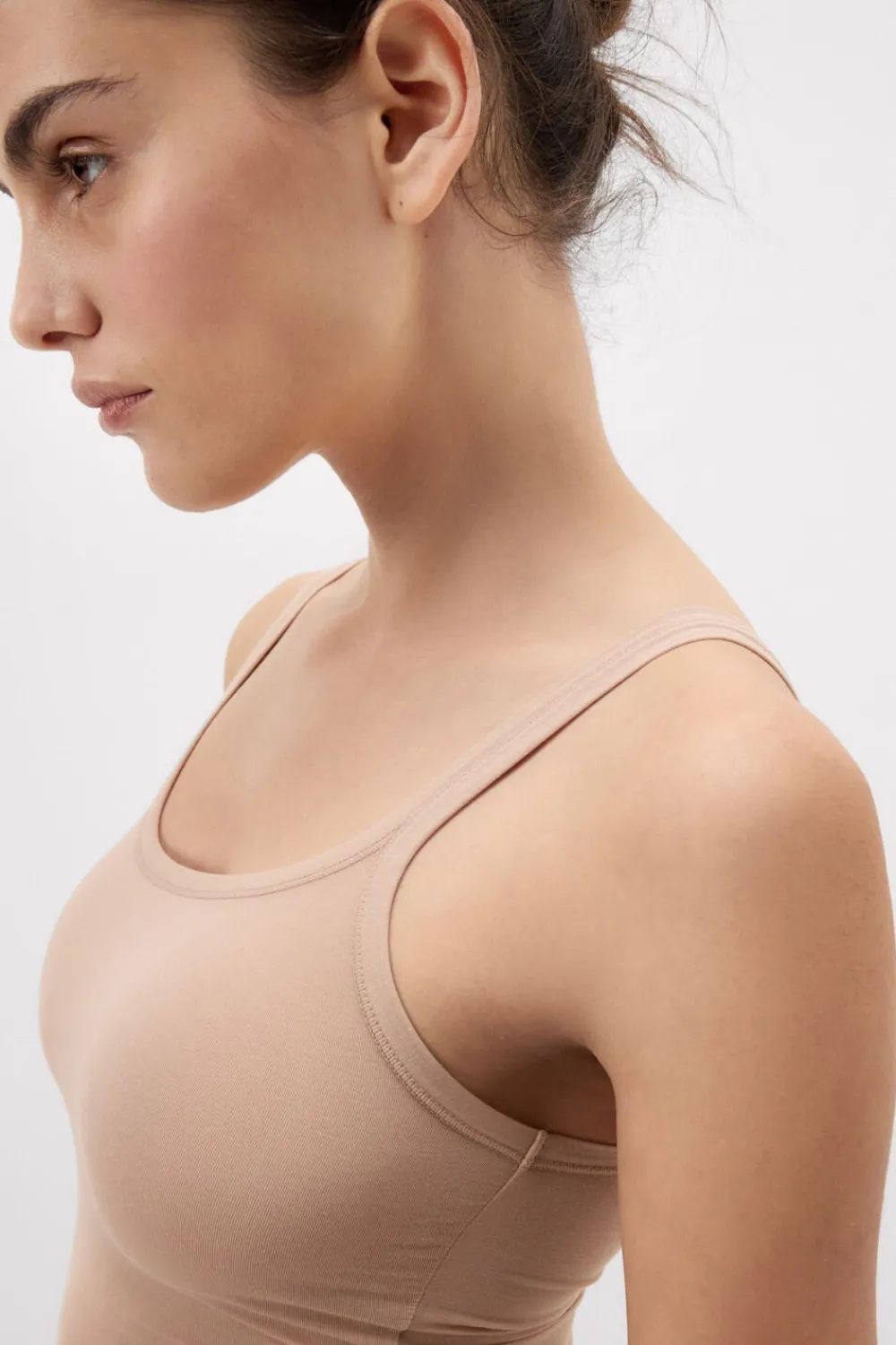 Topy|Bawełna Ultralight>Intimissimi Top z Bawełny Ultralight Cotton naturalny - 044 - honey