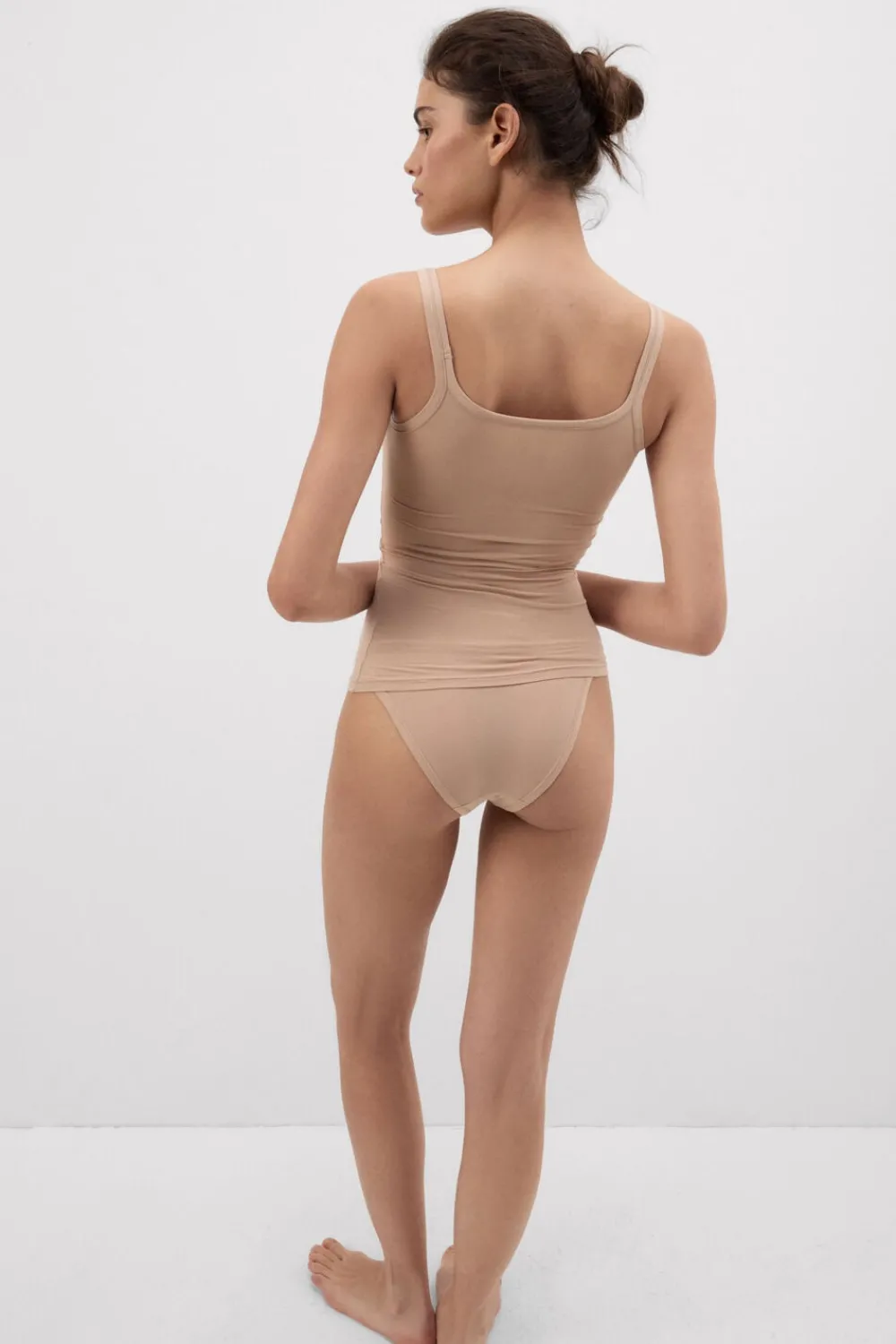 Topy|Bawełna Ultralight>Intimissimi Top z Bawełny Ultralight Cotton naturalny - 044 - honey