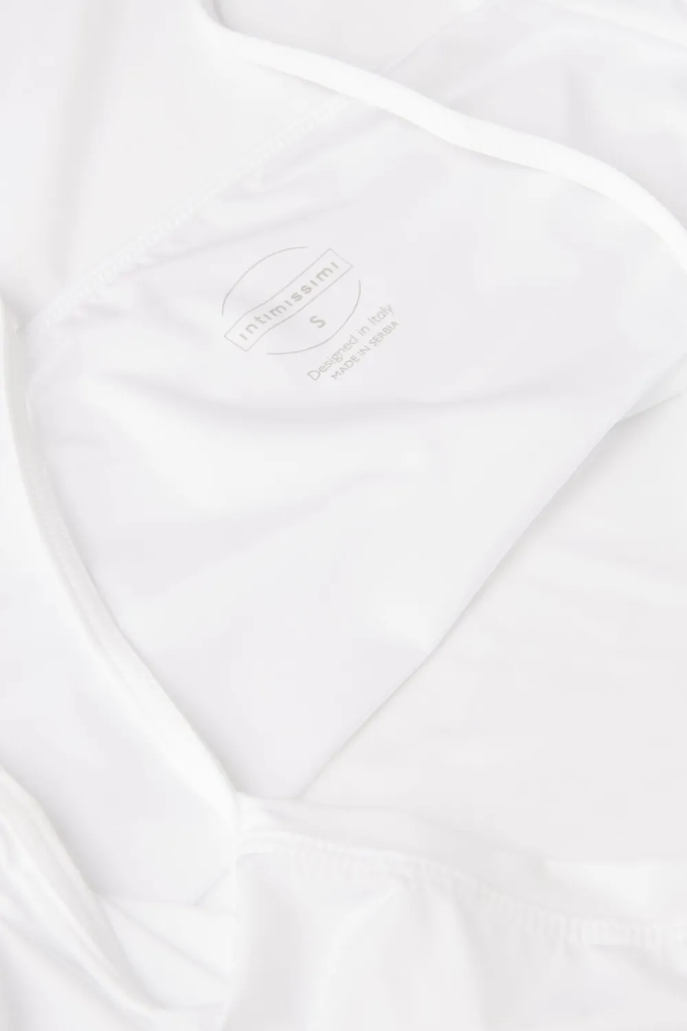 Topy|Mikrofibra>Intimissimi Top z Mikrofibry Ultralight biały - 001 - biały
