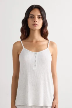 Topy|Piżamy Krótkie>Intimissimi Top z Modalu Chic Comfort szary - 860j - grigio perla melange