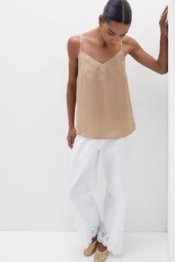 Topy|Len>Intimissimi Top zPłótna Lnianego The Pure Linen beige - 166k - beige sabbia