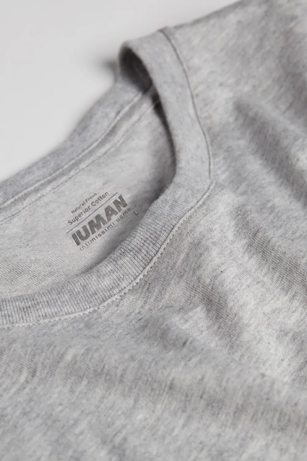 T-shirty|Bawełna Superior>Intimissimi T-shirt 100% Bawełny Superior szary - 031 - grigio melange chiaro