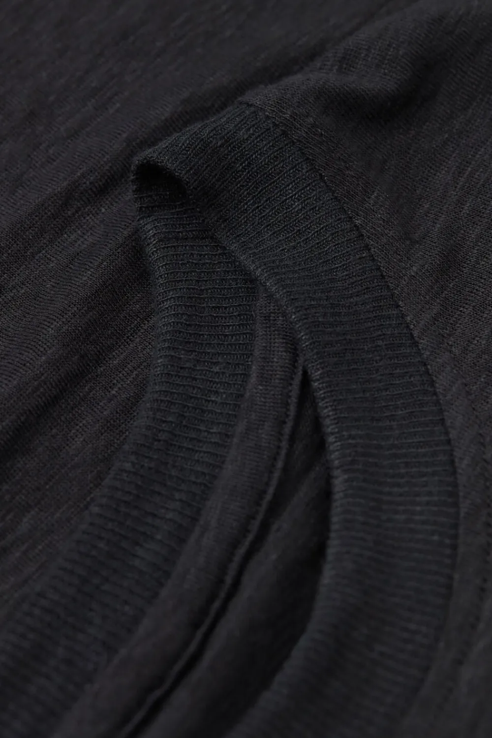 T-shirty|Len>Intimissimi T-shirt 100% Len Soft czarny - 019 - czarny
