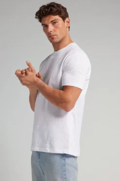 T-shirty>Intimissimi T-shirt męski z bawełny Muscle Fit biały - 001 - biały