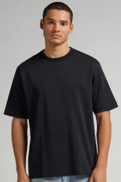 T-shirty>Intimissimi T-shirt Oversize 100% Bawełny czarny - 019 - czarny