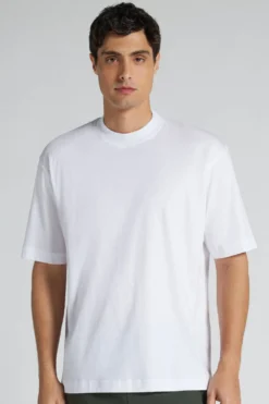 T-shirty|Merceryzowana Bawełna Filo Premium>Intimissimi T-shirt Oversize z Merceryzowanej Bawełny Superlight filo Premium biały - 001 - biały