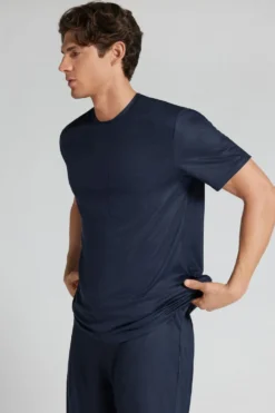 T-shirty|Premium Soft Technology>Intimissimi T-shirt Premium Soft Technology niebieski - 490j - blu navy