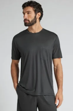 T-shirty|Premium Soft Technology>Intimissimi T-shirt Premium Soft Technology szary - 4712 - dark grey