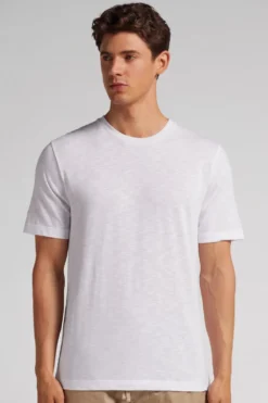 T-shirty>Intimissimi T-shirt z Bawełny Czesanej biały - 001 - biały
