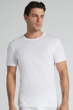 T-shirty|Bawełna Superior Extrafine>Intimissimi T-shirt z Bawełny Natural Fresh biały - 001 - biały