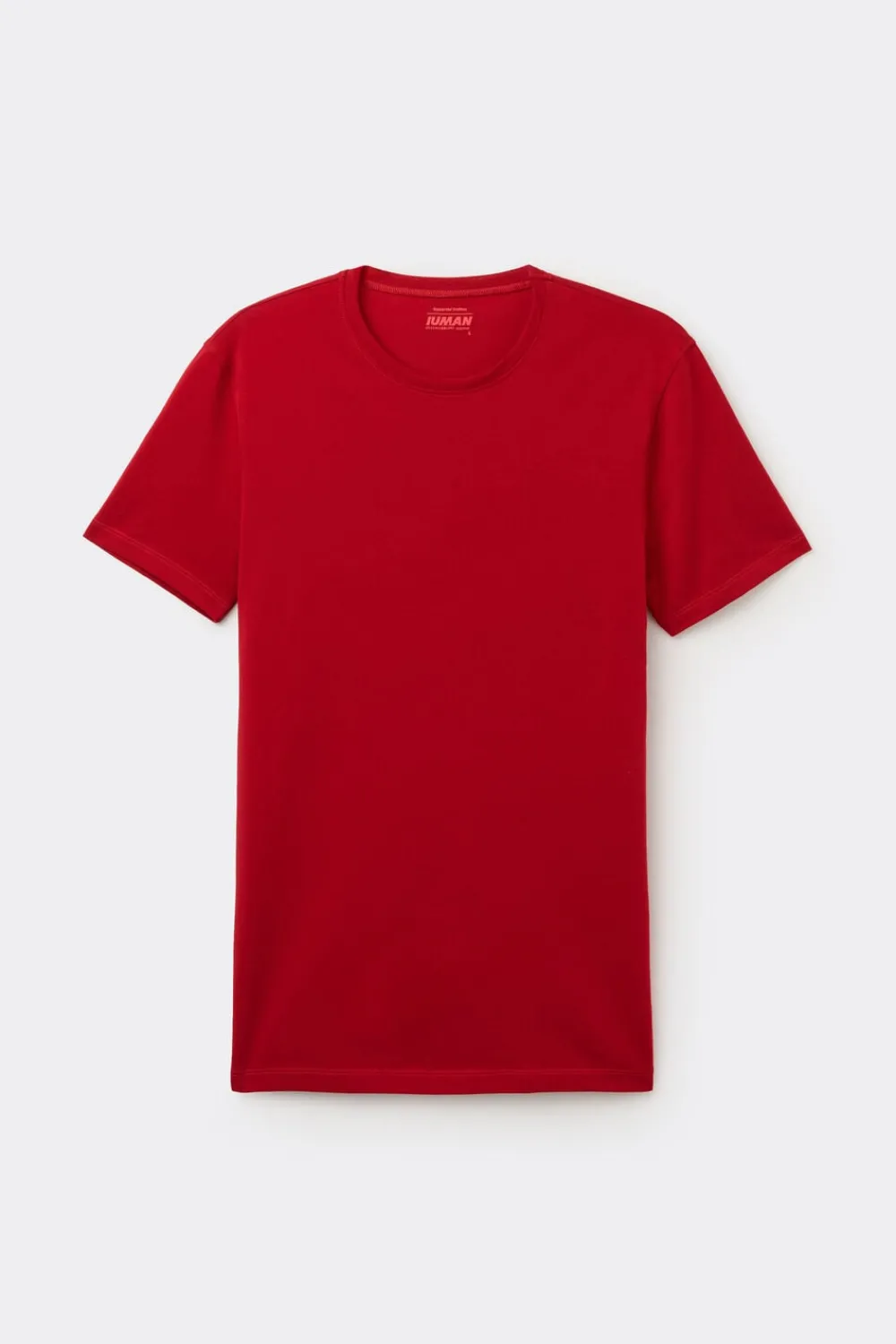 T-shirty|Bawełna Superior>Intimissimi T-shirt z Elastycznej Bawełny Superior - 887 - czerwony