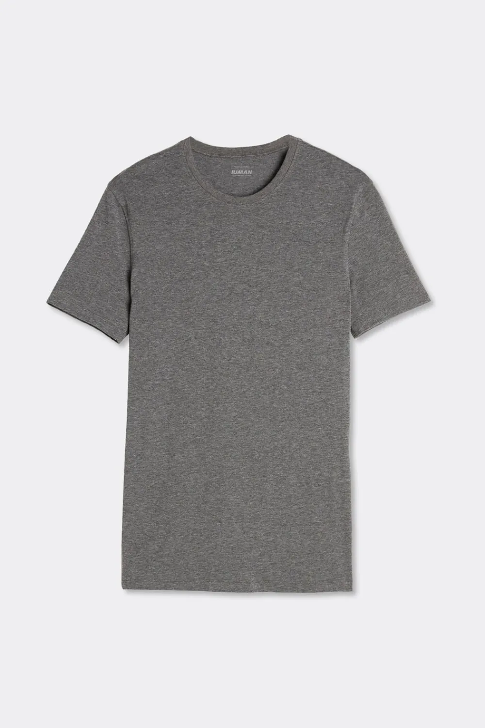 T-shirty|Bawełna Superior>Intimissimi T-shirt z Elastycznej Bawełny Superior ciemnoszary - 5227 - grafite melange
