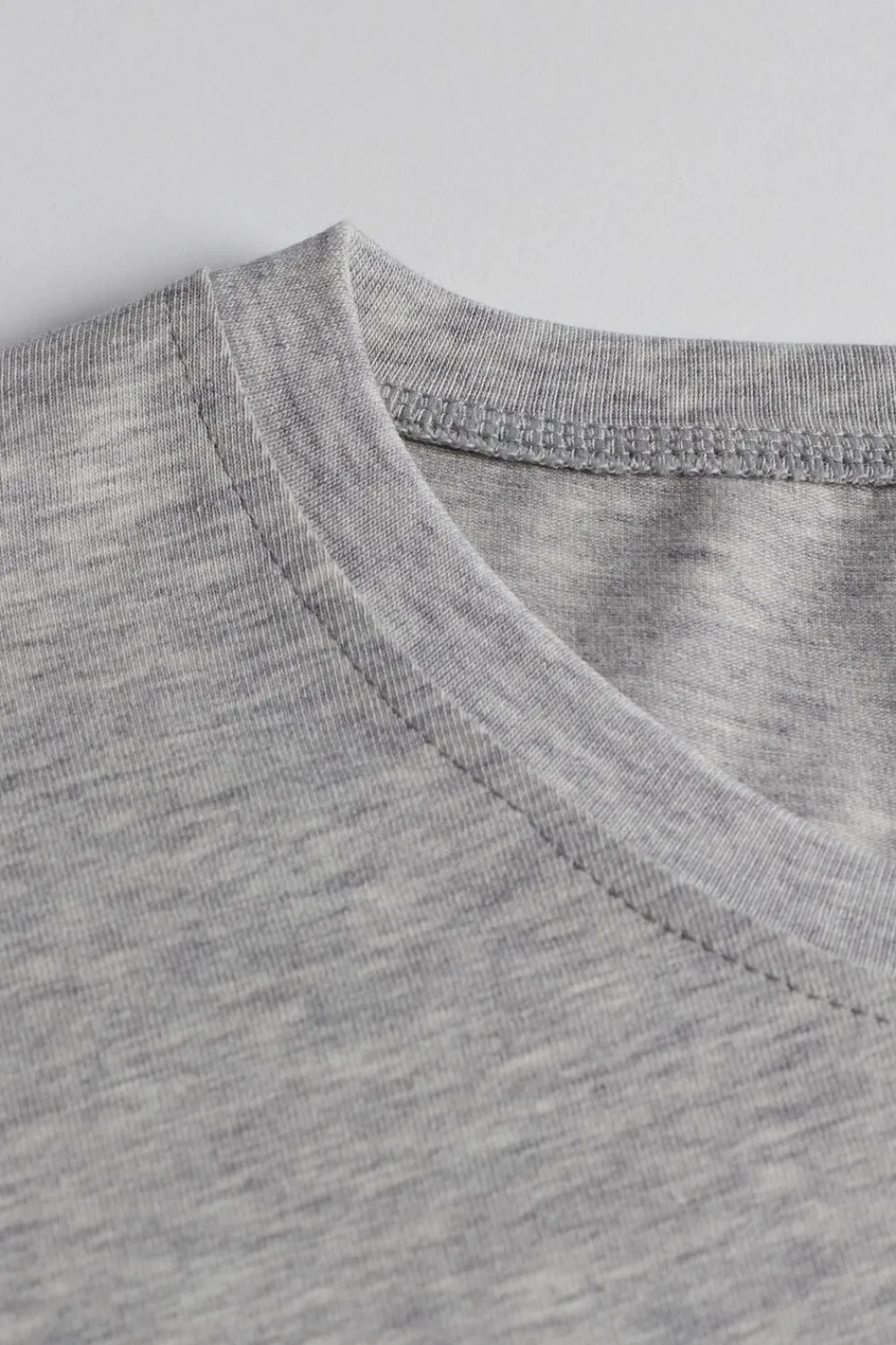 T-shirty|Bawełna Superior>Intimissimi T-shirt z Elastycznej Bawełny Superior szary - 031 - grigio melange chiaro