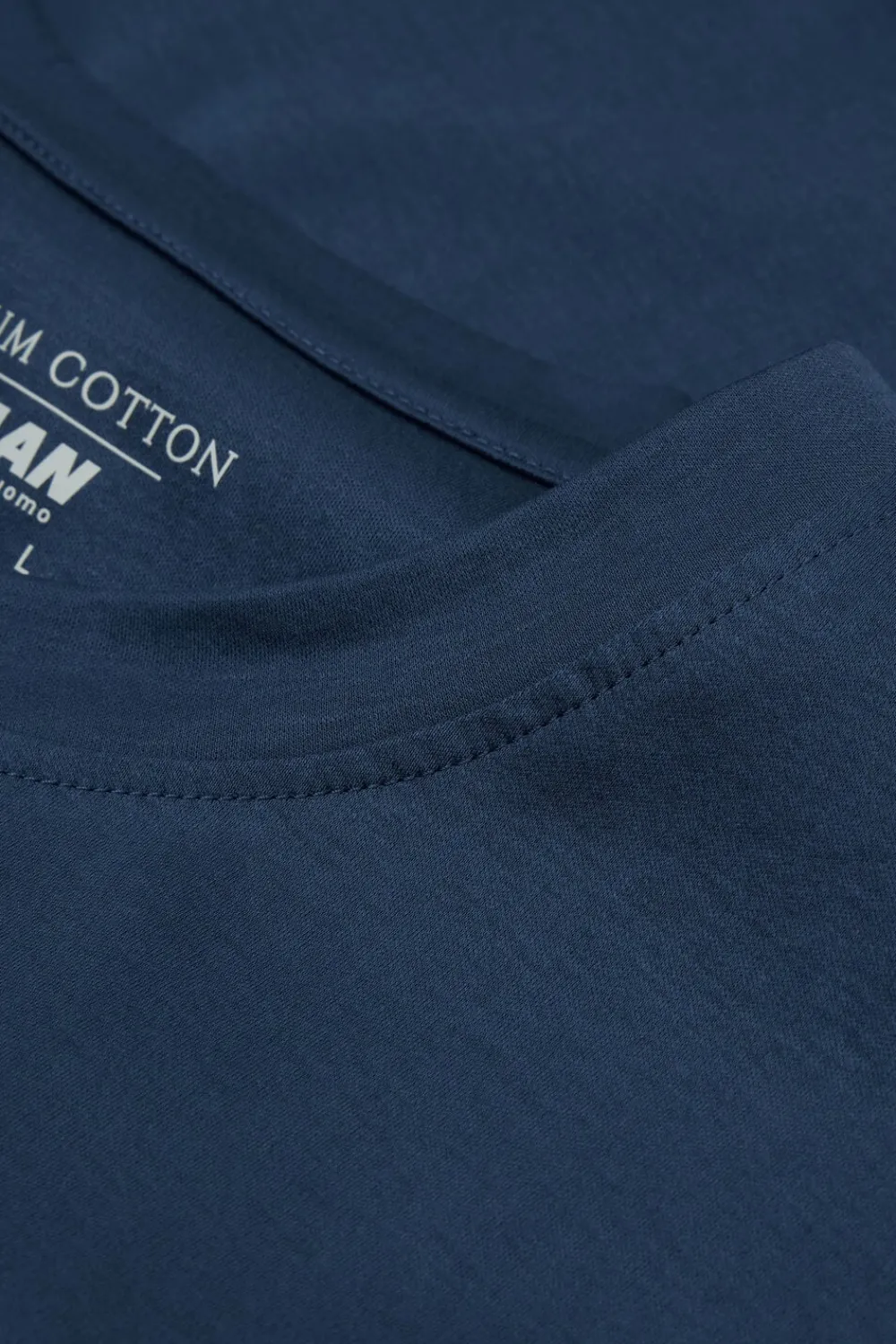 T-shirty|Merceryzowana Bawełna Filo Premium>Intimissimi T-shirt z Merceryzowanej Bawełny filo Premium niebieski - 886j - blu gas