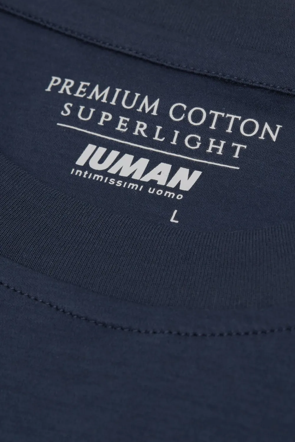 T-shirty|Merceryzowana Bawełna Filo Premium>Intimissimi T-shirt z Merceryzowanej Bawełny Superlight filo Premium niebieski - 490j - blu navy