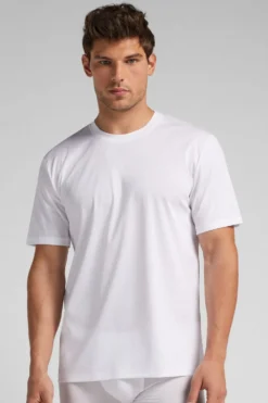 T-shirty|Merceryzowana Bawełna Filo Premium>Intimissimi T-shirt z Merceryzowanej Bawełny filo Premium biały - 001 - biały