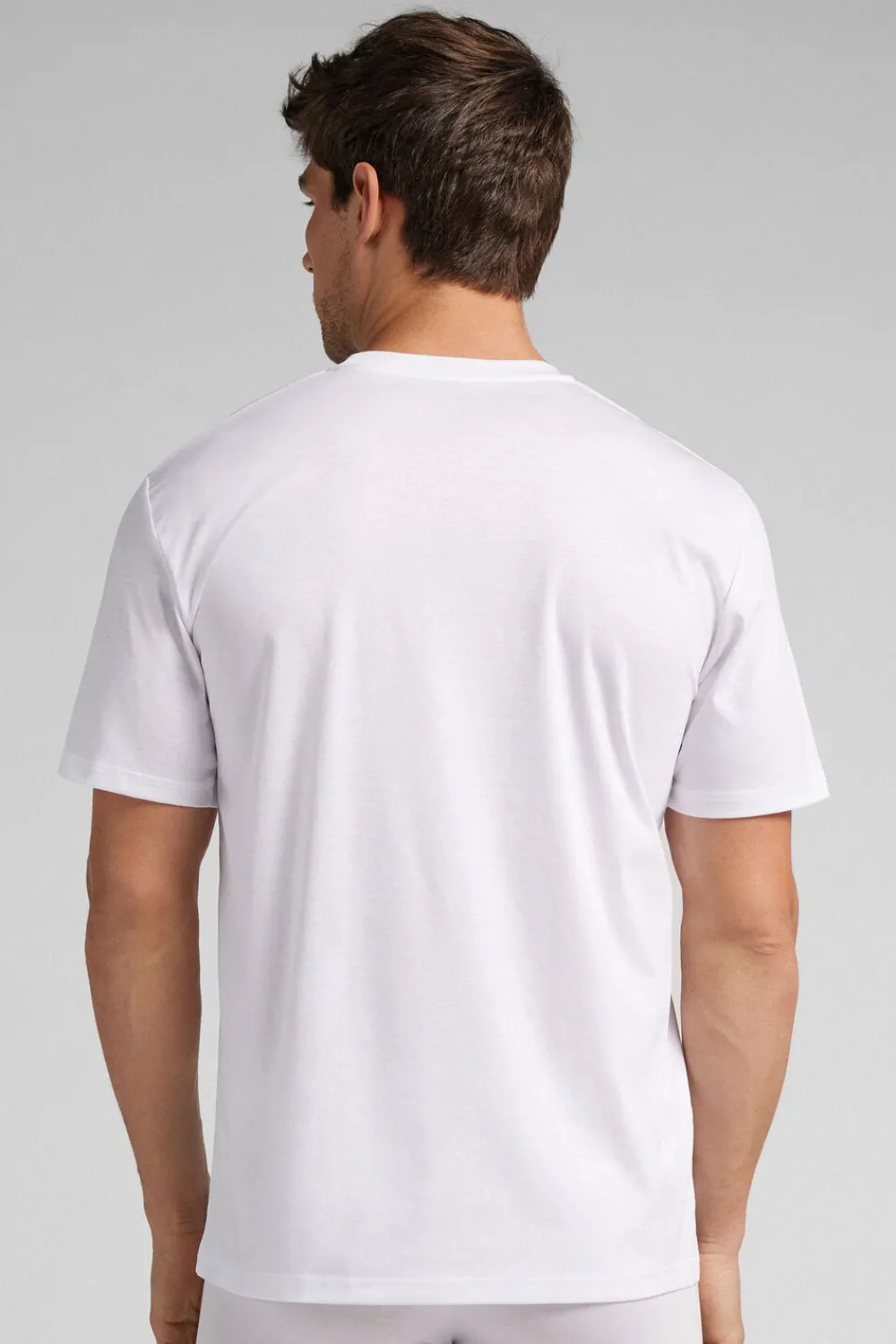 T-shirty|Merceryzowana Bawełna Filo Premium>Intimissimi T-shirt z Merceryzowanej Bawełny filo Premium biały - 001 - biały