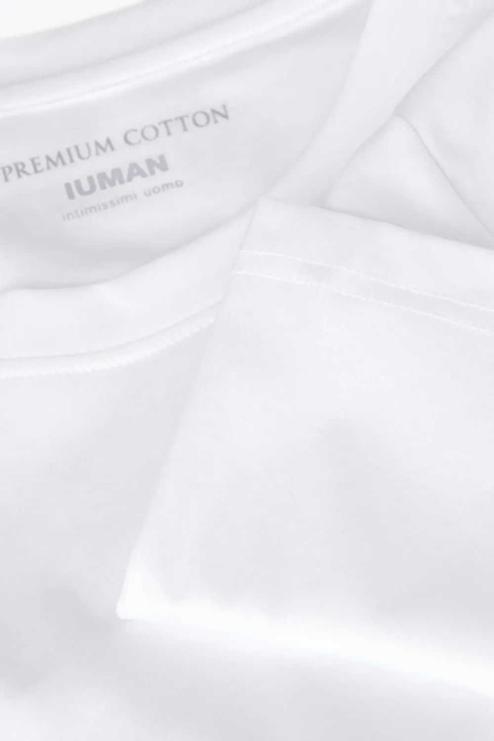 T-shirty|Merceryzowana Bawełna Filo Premium>Intimissimi T-shirt z Merceryzowanej Bawełny filo Premium biały - 001 - biały