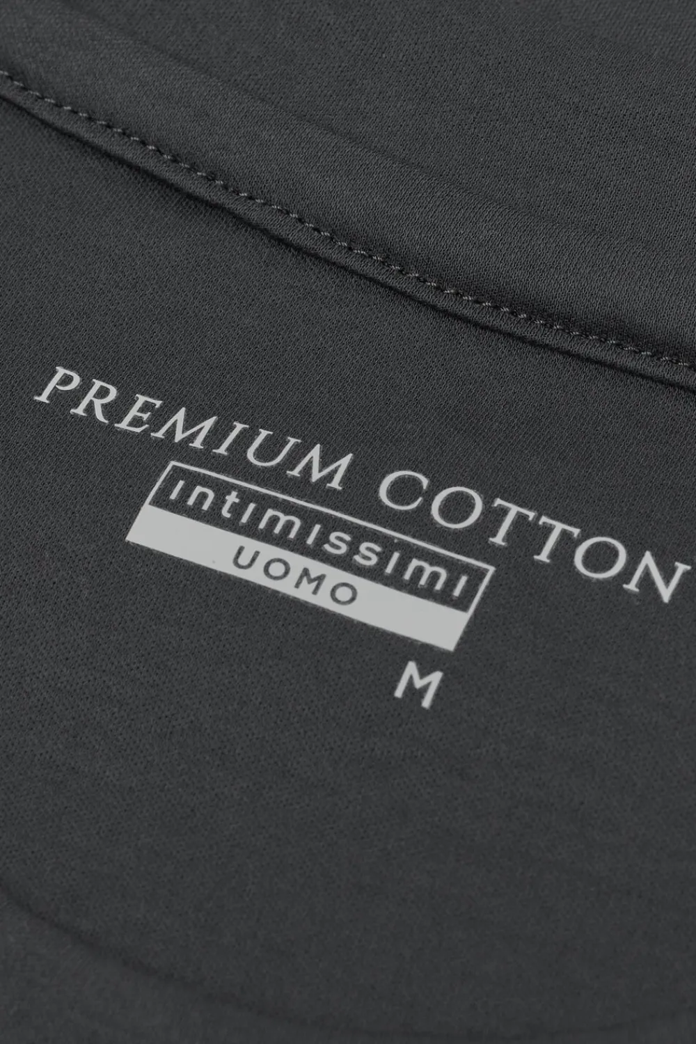 T-shirty|Merceryzowana Bawełna Filo Premium>Intimissimi T-shirt z Merceryzowanej Bawełny filo Premium szary - 4712 - dark grey