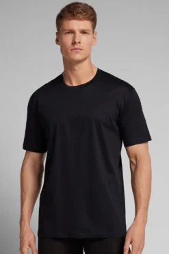 T-shirty|Merceryzowana Bawełna Filo Premium>Intimissimi T-shirt z Merceryzowanej Bawełny filo Premium czarny - 019 - czarny