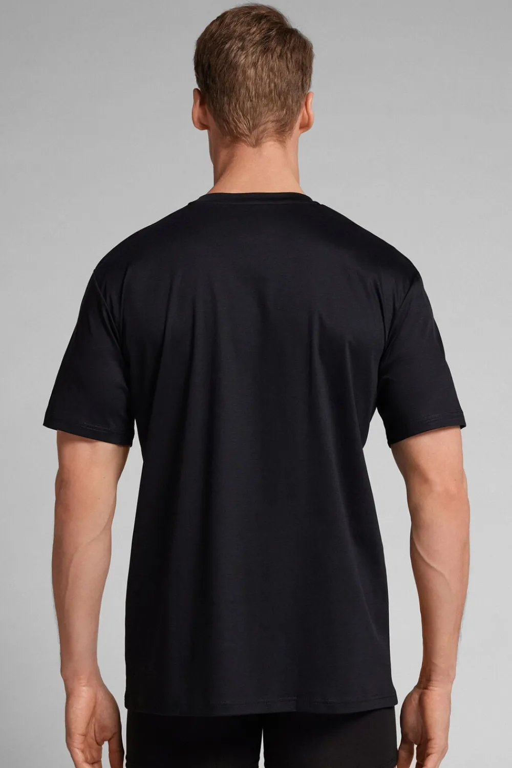 T-shirty|Merceryzowana Bawełna Filo Premium>Intimissimi T-shirt z Merceryzowanej Bawełny filo Premium czarny - 019 - czarny