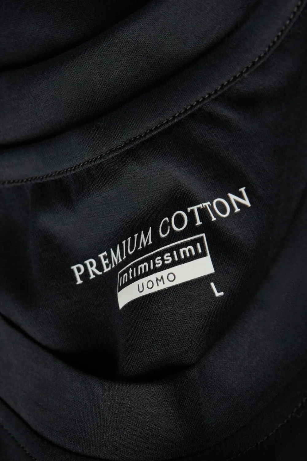 T-shirty|Merceryzowana Bawełna Filo Premium>Intimissimi T-shirt z Merceryzowanej Bawełny filo Premium czarny - 019 - czarny