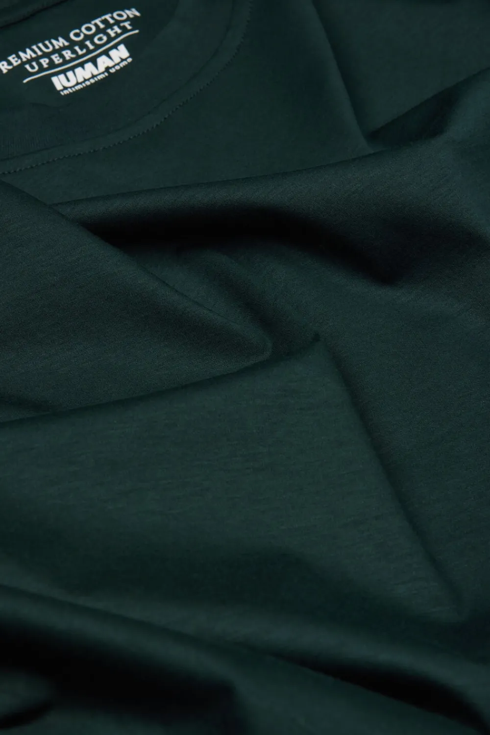T-shirty|Merceryzowana Bawełna Filo Premium>Intimissimi T-shirt z Merceryzowanej Bawełny Superlight filo Premium zielony - 132j - verde scuro