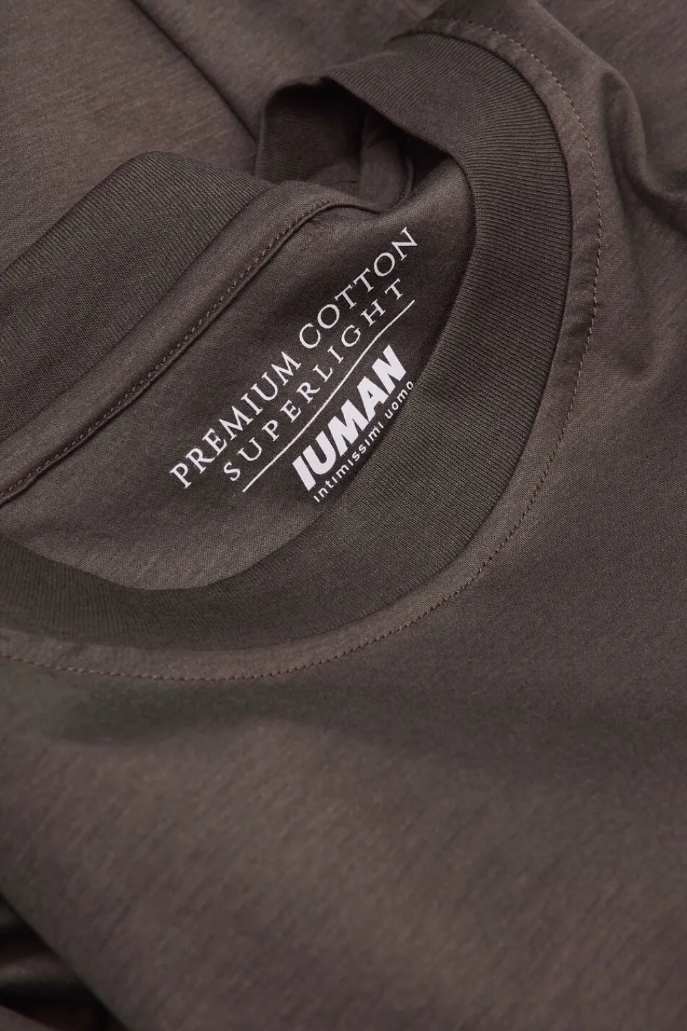 T-shirty|Merceryzowana Bawełna Filo Premium>Intimissimi T-shirt z Merceryzowanej Bawełny Superlight filo Premium brązowy - 132k - brown