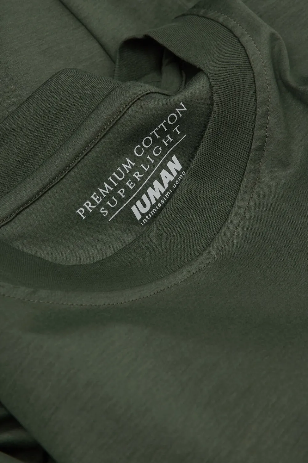 T-shirty|Merceryzowana Bawełna Filo Premium>Intimissimi T-shirt z Merceryzowanej Bawełny Superlight filo Premium zielony - 165k - verde salvia