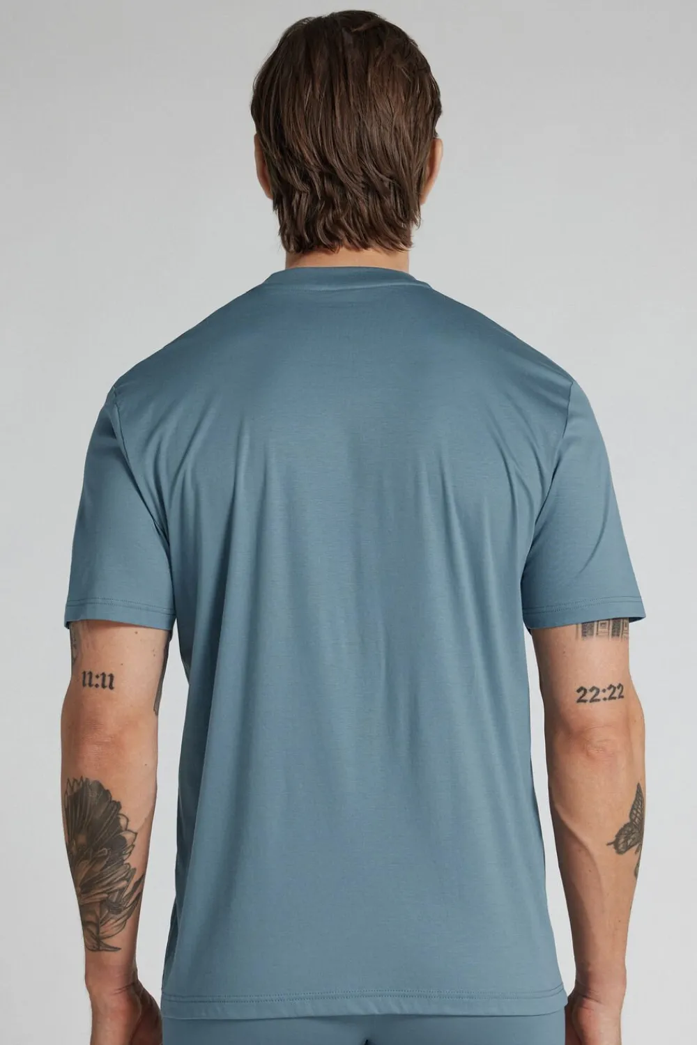 T-shirty|Merceryzowana Bawełna Filo Premium>Intimissimi T-shirt z Merceryzowanej Bawełny Superlight filo Premium jasnoniebieski - 141k - petrolio chiaro