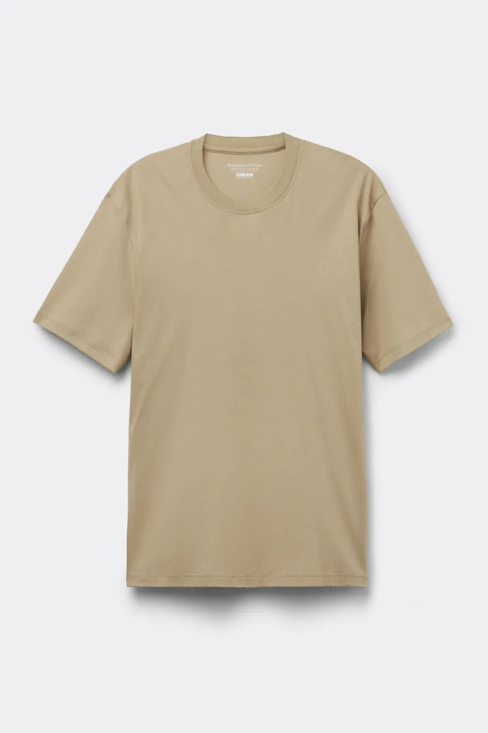 T-shirty|Merceryzowana Bawełna Filo Premium>Intimissimi T-shirt z Merceryzowanej Bawełny Superlight filo Premium beige - 142k - warm sand