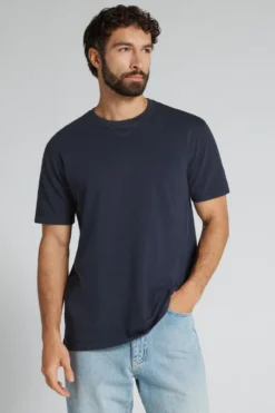 T-shirty>Intimissimi T-shirt z Piki Washed Collection niebieski - 077k - blu delave'