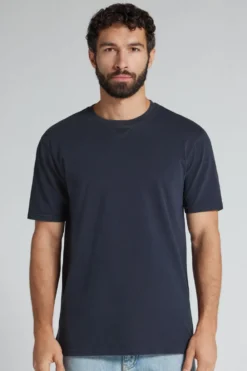 T-shirty>Intimissimi T-shirt z Piki Washed Collection niebieski - 077k - blu delave'