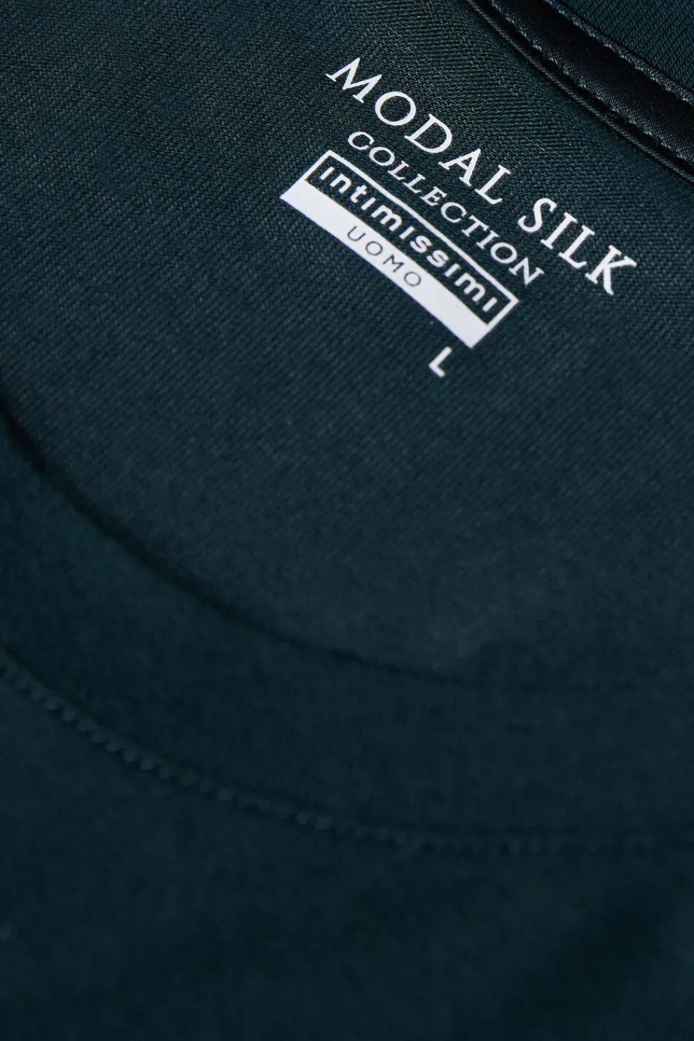 T-shirty|Soft Silk>Intimissimi T-shirt z Tkaniny Soft Silk zielony - 132j - verde scuro