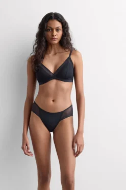 Trójkąty|Braletki>Intimissimi Usztywniany Biustonosz Trójkątny Invisible Touch czarny - 019 - czarny